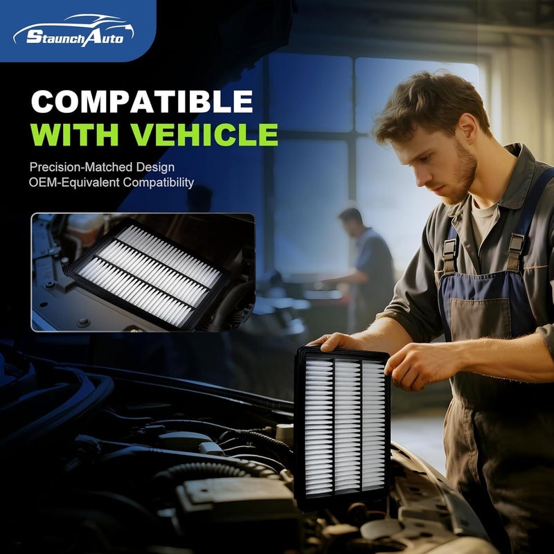 StaunchAuto Engine & Cabin Air Filter for Hyundai Tucson 2016-2021, Kia Sportage 2017-2022 Air filter for Car Replacement 97133-D1000 CA12065 Automotive Accessories-2 Pack - Image 5